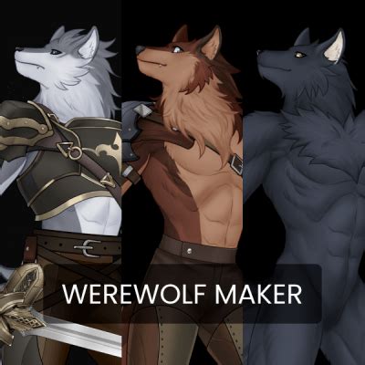An image tagged fursona concept,picrew. . Werewolf maker picrew